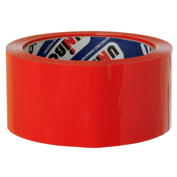 Скотч 48*66м.*45мкм. UNIBOB красный (30268)