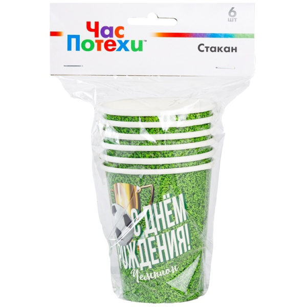 Бумажные стаканы "Футбол" 6шт (1502-5267)