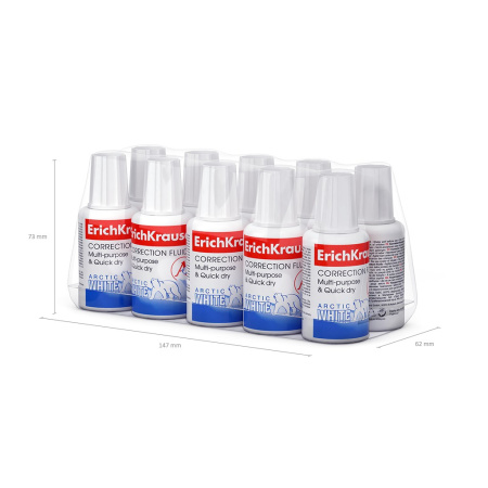 Корректирующая жидкость Erich Krause "Arctic White" (6)