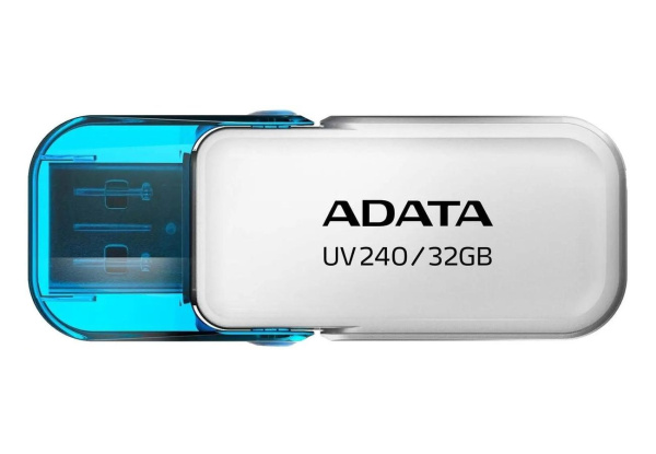 Флеш-накопитель USB2.0 32Gb A-DATA AUV240 AUV240-32G-RWH белый