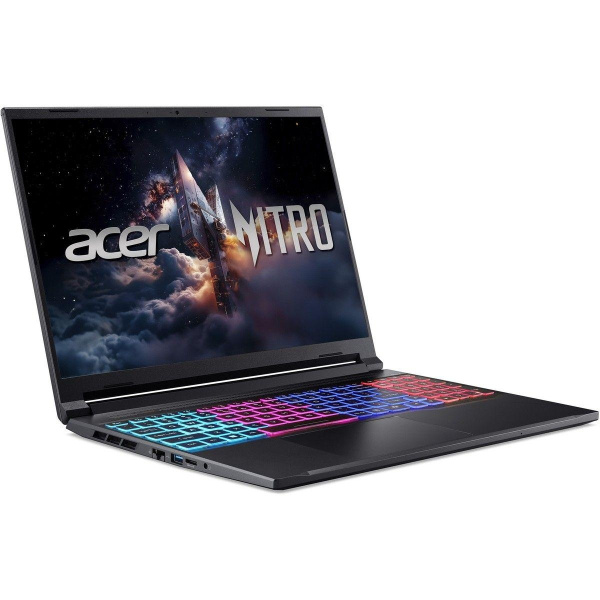 Ноутбук Acer Nitro V 16S ANV16S-71-57UH Core 5 210H 16Gb SSD1Tb NVIDIA GeForce RTX 5060 8Gb 16" IPS WQXGA (2560x1600) без ОС black WiFi BT Cam (NH.U28CD.005)