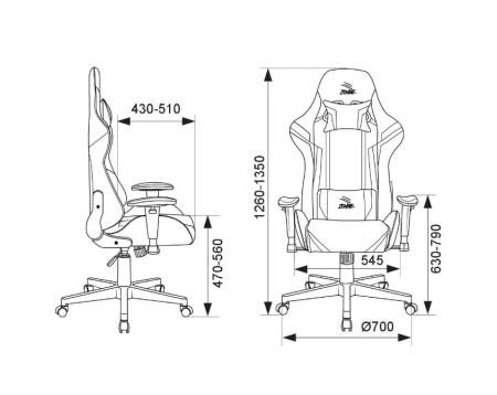 Кресло игровое Zombie Z4 черный/красный эко.кожа крестов. пластик (1366286)