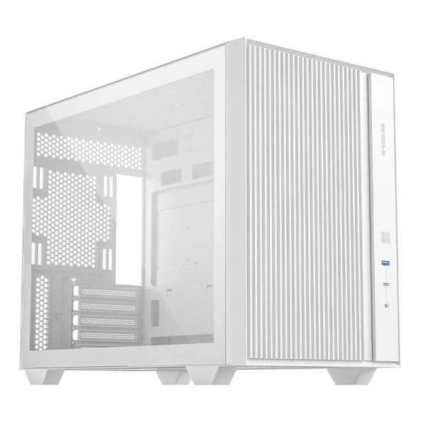 Корпус Case ID-Cooling FLOW 500 White mATX/win TG/ no fan/ Gen2 Type C/ CPU 180mm/ GPU 403mm/ no PSU