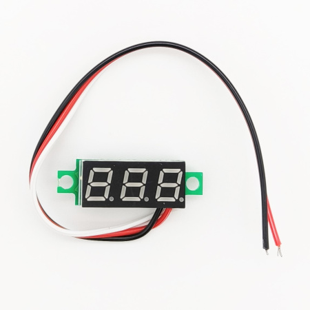 модуль DC 0..100в, цифровой вольтметр, красный, 0.28"