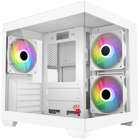 Корпус Bloody CC-121 белый без БП mATX 7x120mm 1xUSB2.0 1xUSB3.0 audio