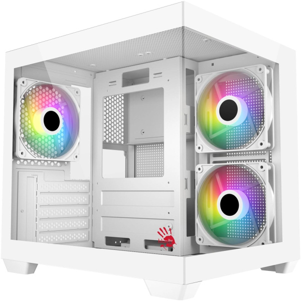 Корпус Bloody CC-121 белый без БП mATX 7x120mm 1xUSB2.0 1xUSB3.0 audio