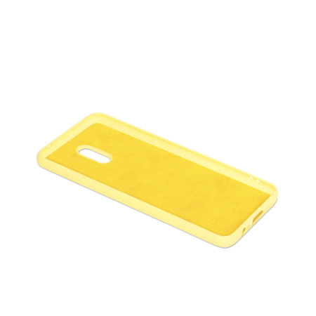 Чехол силиконовый с микрофиброй для Xiaomi Redmi 8A DF xiOriginal-04 (yellow)