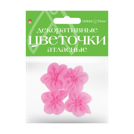 Декоративные украшения из ткани, набор №5, "Цветы" Hobby Time 2-399/05