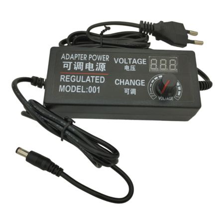Блок питания сетевой, 3..12в,  5а, 60вт, 5.5*2.5мм (+), с сетевым кабелем, вольтметр, DMD-1205000