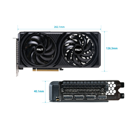 Видеокарта GeForce RTX5060 Palit 8Гб Infinity 2 OC GDDR7,128bit,HDMI,3DP (NE75060V19P1-GB2063L) ret