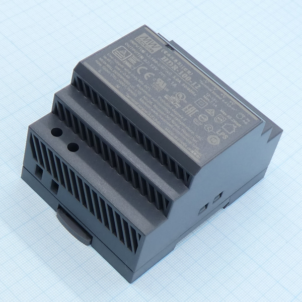 Блок питания на DIN рейку 12в,  7.1а, 70*90* 54.5 мм , Mean Well HDR-100-12