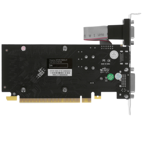 Видеокарта GeForce G210 DEXP 1Гб DDR3,64bit,VGA,DVI,HDMI (GT210 1GD3 LP) oem