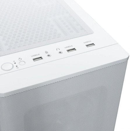 Корпус mATX Б_БП XASTRA A300M 4ARGB-C6 WH White (USB3.0,Audio,белый,Mesh,4х120мм ARGB+ARGB PWM HUB 6ports,CPU Cooler до 160мм, VGA до 340мм)