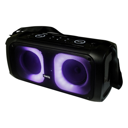 Портативная колонка Dialog AO-250 60вт. Bluetooth, FM, USB, SD, LED, караоке с микрофоном