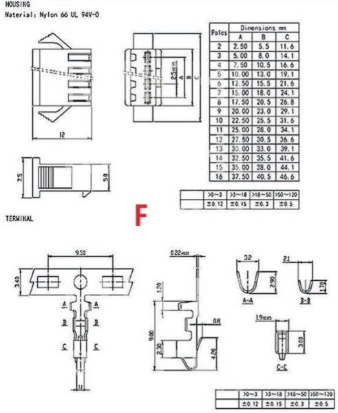 Разъем SM connector 2pin, гнездо, с кабелем, 150мм