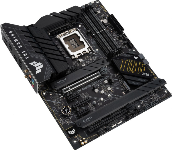 Материнская плата Asus TUF GAMING Z690-PLUS WIFI Soc-1700 Intel Z690 4xDDR5 ATX AC`97 8ch(7.1) 2.5Gg RAID+HDMI+DP