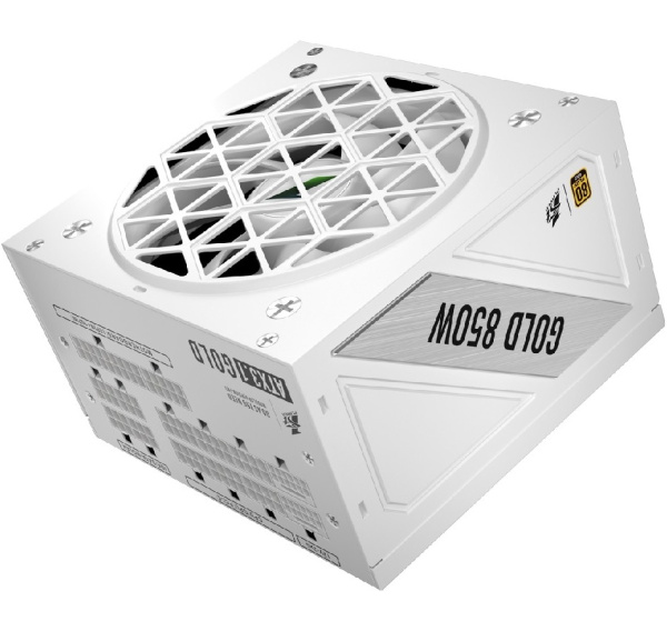 Блок питания 850Вт 1STPLAYER NGDP 850W White (APFC,120мм,3PCI-E,12VHPWR,8SATA,80+Gold,модульный,белый)[HA-850BA4-WH]