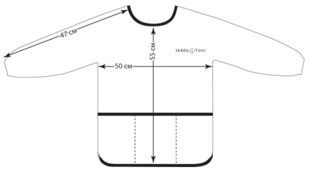 Фартук-накидка для труда, для мальчиков, 6-8 лет (2-503/02)