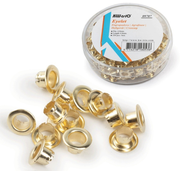 Люверсы KW-trio d- 4.8мм. 250шт. (9707)