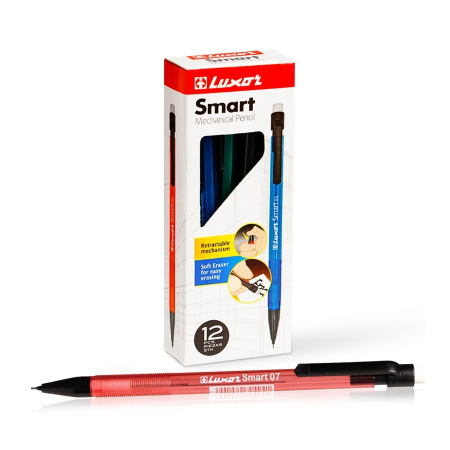 Карандаш мех. Luxor "Smart Slim", 0,7мм 15100/12 Box