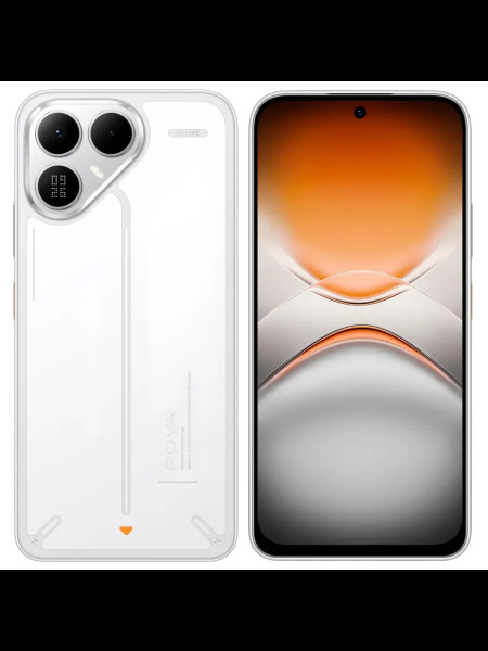 Смартфон Tecno POVA 8 5G 8Гб 256Гб Arc White 6.76", 2344*1080, 4*2+4*2.4ГГц, 50Мп, 13Мп, 5G, 8000мАч, And 16
