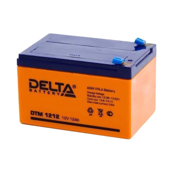 Аккумулятор Delta DTM 1212 (12В,12А)
