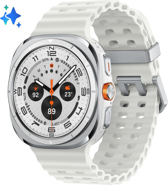 Смарт-часы Samsung Galaxy Watch Ultra LTE 47мм 1.5" AMOLED корп.белый рем.белый (SM-L705FZWACAU)