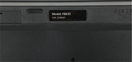 Клавиатура Беспроводная A4Tech Fstyler FBK25 радиус действия до 10м, черный/серый