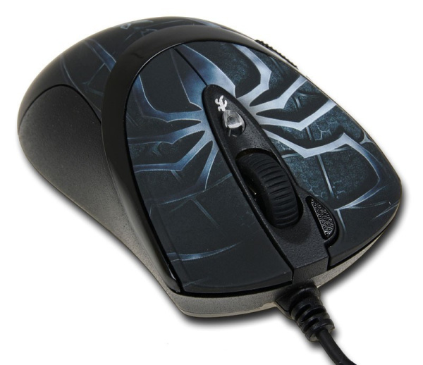 Игровая мышь USB A4Tech Oscar Editor XL-747H лазерная, 3600dpi, кабель 1.8м, Black/"Blue Spider"