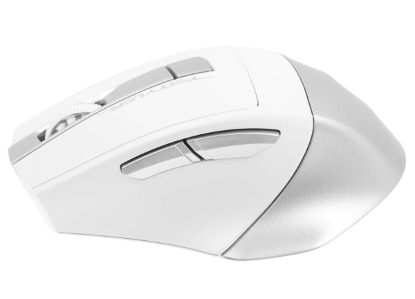 Мышь беспроводная A4Tech Fstyler FB35 оптическая 2000dpi, BT/Radio USB для ноутбука белый/серый