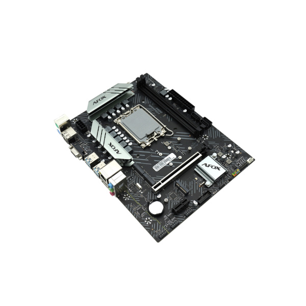 Мат.плата S1700 B760 AFOX B760D4-MA5-V2 (mATX,2DDR4,M.2,PCI-E16,PCI-E,VGA,HDMI,DP,PC3600)