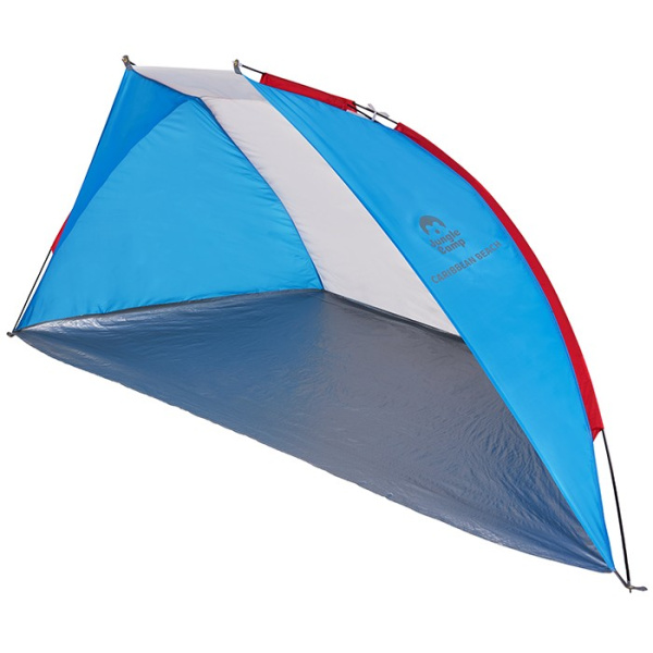Тент пляжный Jungle Camp Caribbean Beach синий/серый 270х120х120см 70866