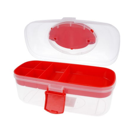 Коробка для шв. принадл. "Gamma" ОМ-055 пластик 27.8 x 12.1 x 13.1 см прозрачная