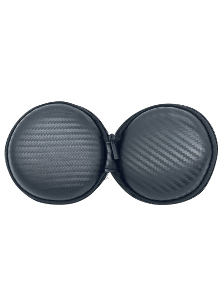 Сумка (кейс)  9*9*3.5см, круглая, EVA PU, на молнии