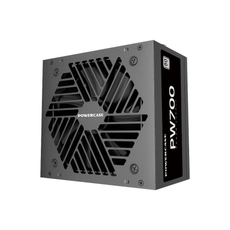 Блок питания 700Вт Powercase PW700 (APFC,120мм,2PCI-E,6SATA,80+)[PS-700W-DC]