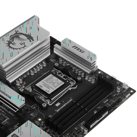 Мат.плата SocAM5 AMD B850 MSI B850 GAMING PLUS WIFI (ATX,4DDR5,3M.2,4PCI-E16,HDMI,PC8200,Wi-Fi 7,BT 5.4)