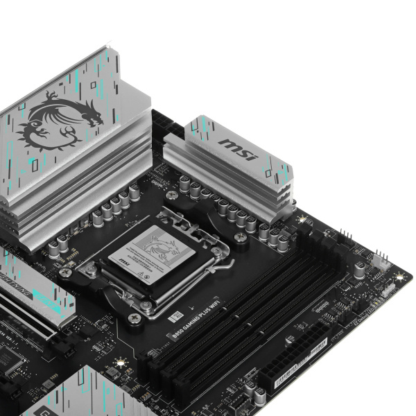 Мат.плата SocAM5 AMD B850 MSI B850 GAMING PLUS WIFI (ATX,4DDR5,3M.2,4PCI-E16,HDMI,PC8200,Wi-Fi 7,BT 5.4)