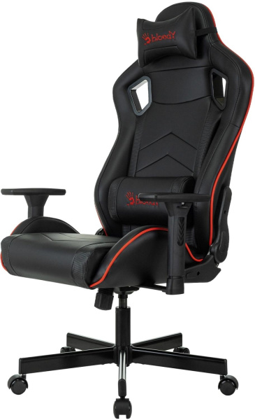 Кресло игровое A4Tech Bloody GC-840 черный сиденье черный экокожа с подголов. крестов. металл черный пластик черный (комплект 1шт)