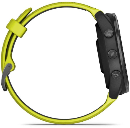 Смарт-часы Garmin Forerunner 965 47мм 1.4" AMOLED корп.черный рем.черный/желтый разм.брасл.:135-205мм (010-02809-12)