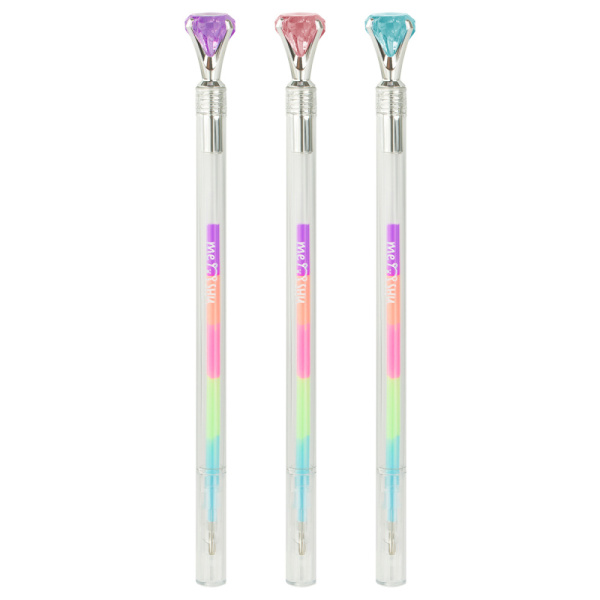 Ручка гелевая MESHU "Diamonds" 0,7мм, радужная (MS_51321)