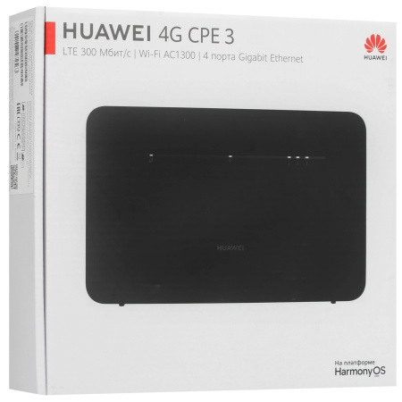 Маршрутизатор Huawei B535-232a-LTE 802.11b/g/n/ac 1167_Mbps 3xLAN_1000 Mbps 4G/3G черный