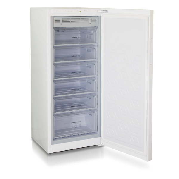 Морозильник Бирюса 6046SN White, 1 камера, 230л, 60x62.5x145, класс B, No Frost, морозильная камера с функцией холодильника