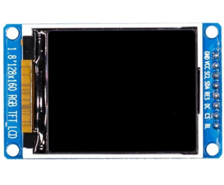 Дисплей TFT 1.8" 128*160, RGB, 65K, ST7735, SPI, со слотом microSD