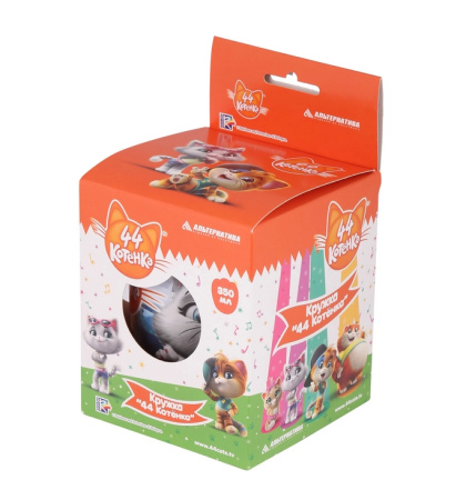 Кружка 44 котенка (М7653) 0.35л пластик