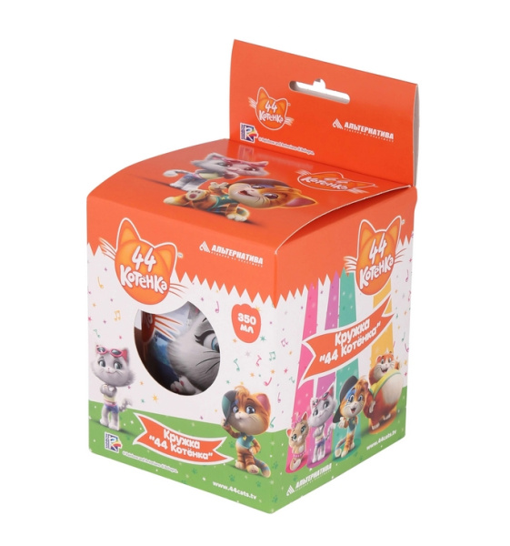 Кружка 44 котенка (М7653) 0.35л пластик