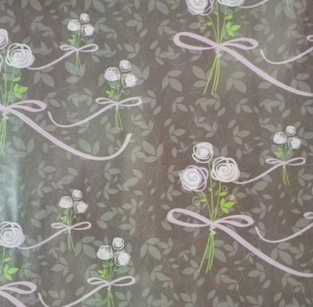 Бумага упаковочная подарочная "Нежность" 52*75см