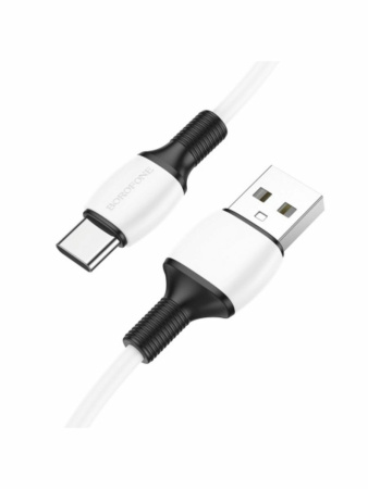 Кабель USB Type-C (m) - USB(m)  BOROFONE BX84, 1м, 3A, 60W, белый