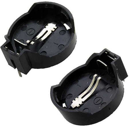 Батарейный отсек (держатель) CR2032*1, 2 контакта, горизонтальный, CH224-2032