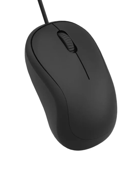 Мышь USB Perfeo YUPPI (B3413) оптическая, бесшумная, 3кн., 1000dpi, кабель 1,8м, черная