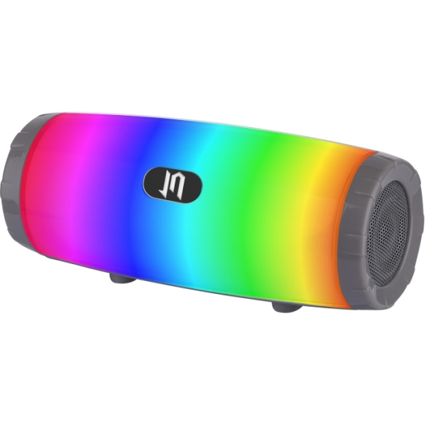 Портативная колонка Jet.A PBS-45 Bluetooth 2x5Вт 1200mAh LED подсветка Серый